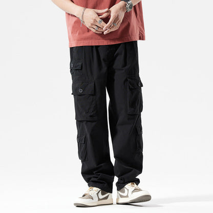 Herren Cargo-Hose Vieltaschen Elastischer Bund