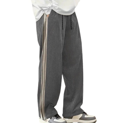 Herren Freizeithose Bequem mit Seitenstreifen Sportlich