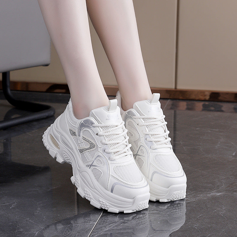 Damen Laufschuhe Leicht Mesh Sneaker mit Dämpfung