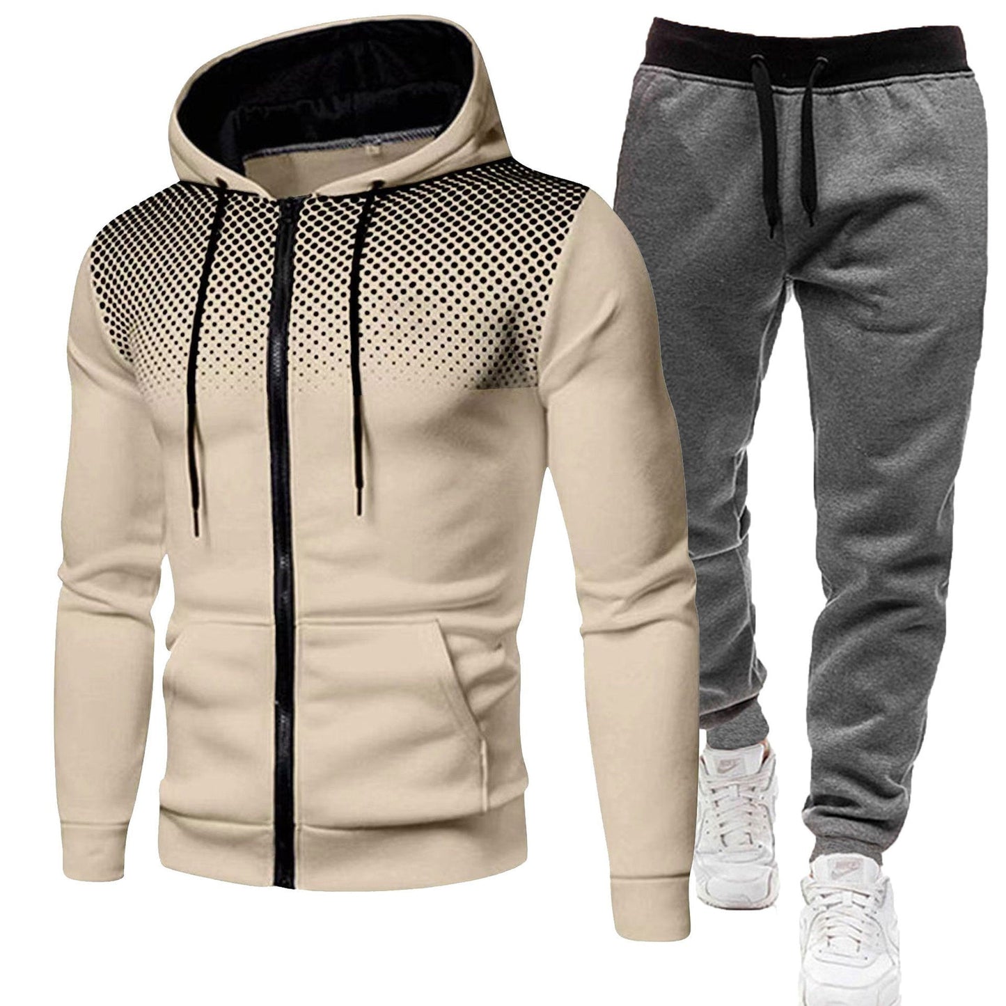 Trainingsanzug Herren Kapuze Sportlich Modern