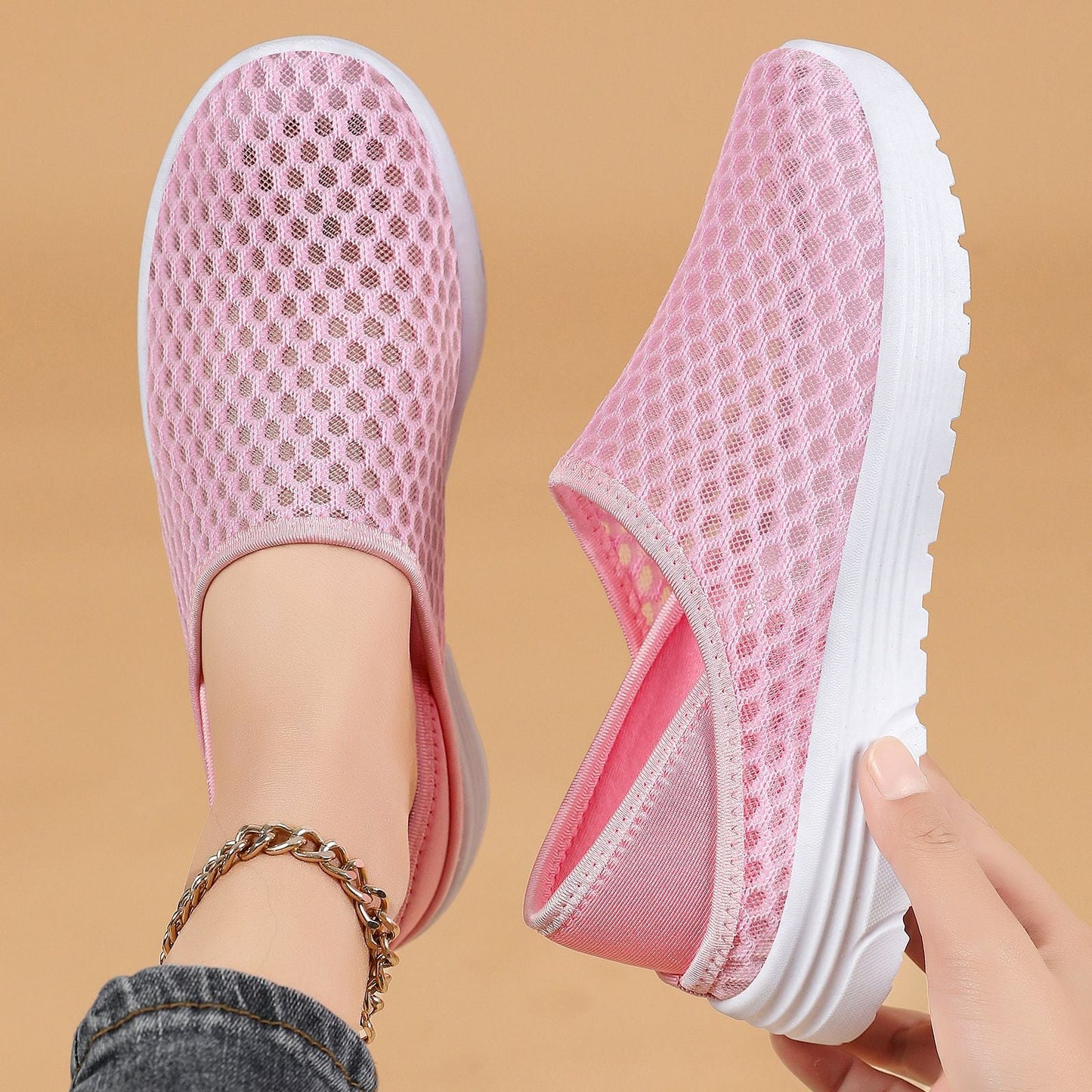 Damen Sportschuhe Atmungsaktiv Flexibel Sneaker - BerlinGlamour