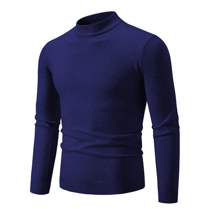 Herren Pullover Rollkragen Baumwolle Hochwertig Elegant