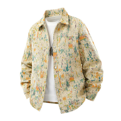 Herren Lederjacke Patchwork Design Modern Lässig - BerlinGlamour