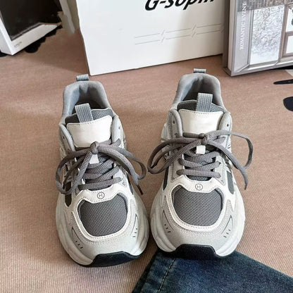 Damen Sneaker Sportlich Atmungsaktiv Stabiler Laufschuh