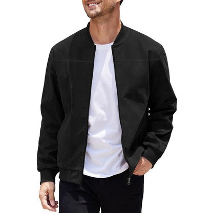 Herren Bomberjacke Sportlich Modern mit Schnitten