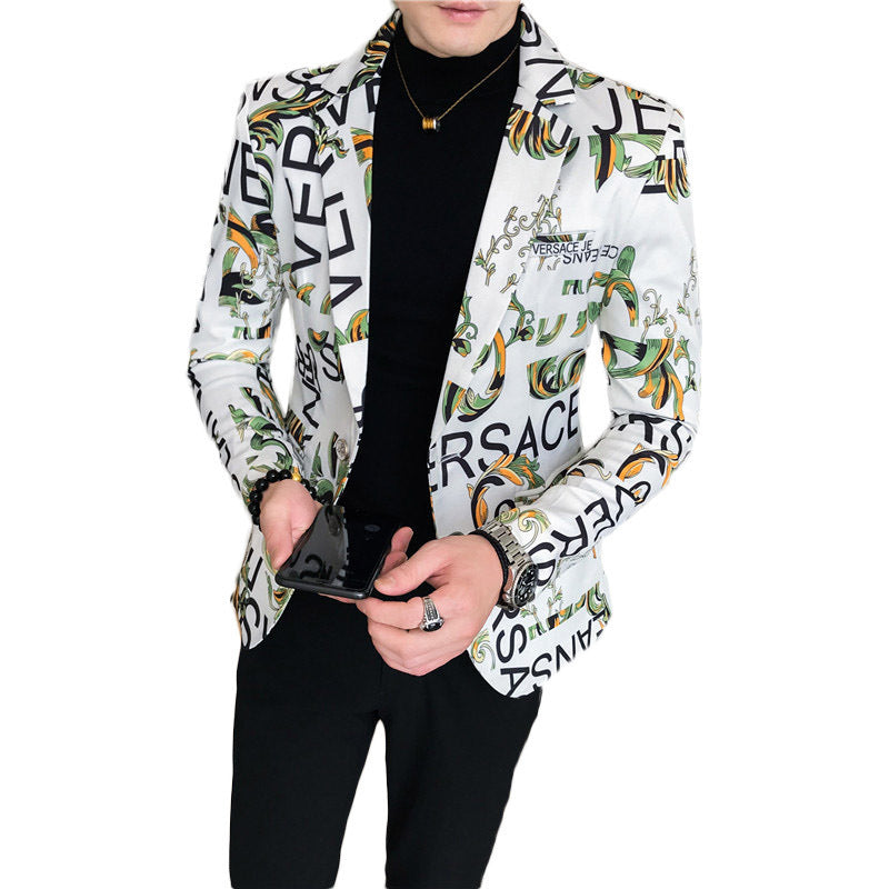 Herren Blazer Modern mit auffälligem Muster