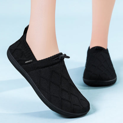 Damen Freizeitschuhe Bequem Slip-On Atmungsaktiv Elastisch