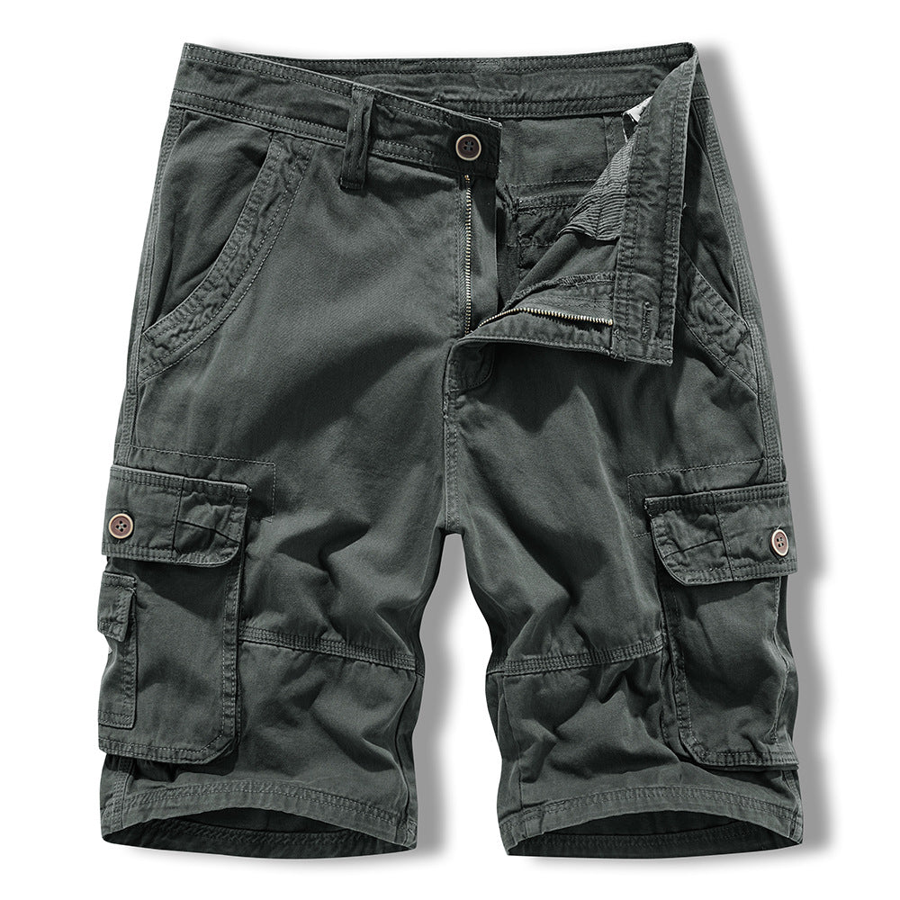 Herren Cargo Shorts Bequem Funktionale Taschen Freizeit