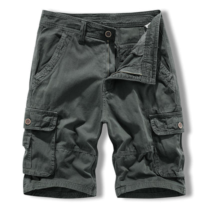 Herren Cargo Shorts Bequem Funktionale Taschen Freizeit
