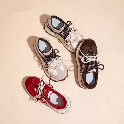 Damen Sneaker Sportlich Weich Laufsohle Modisch