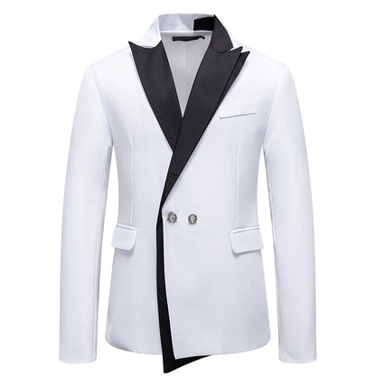 Herren Smoking Blazer Elegant Kontrastrevers Modern