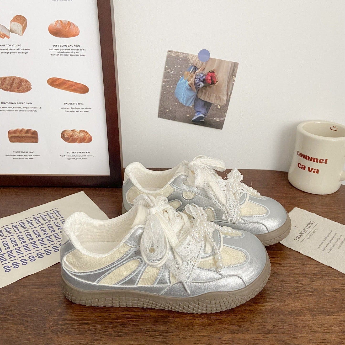 Damen Sneaker Sportlich mit Glamour-Akzenten