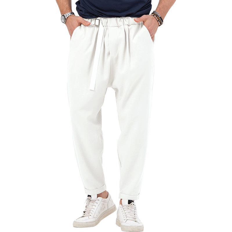 Herren Haremshose Elastisch Mit Seitentaschen Trendy