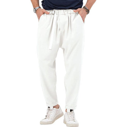 Herren Haremshose Elastisch Mit Seitentaschen Trendy