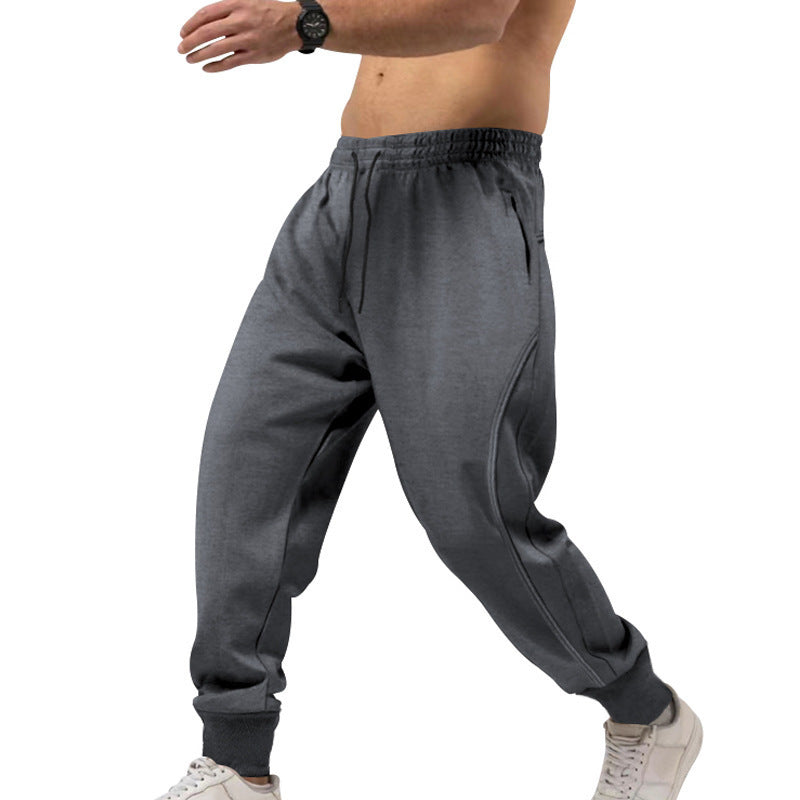 Herren Sportswear Jogginghose Elastisch Mit Reißverschlusstaschen