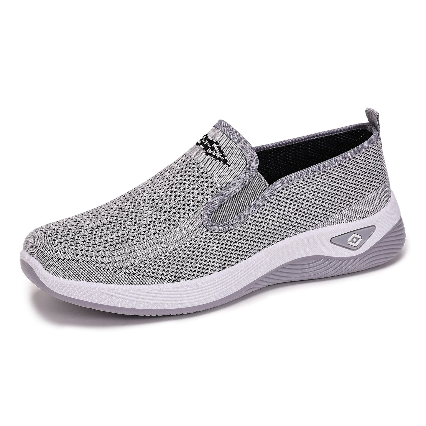 Damen Sportschuhe Bequem Slip-On Atmungsaktiv Weiß