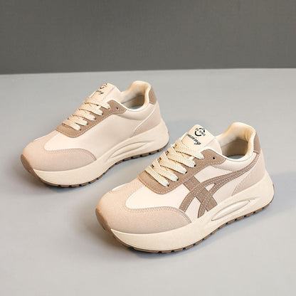 Damen Sneaker Plattform atmungsaktiv Mesh Stoßdämpfer