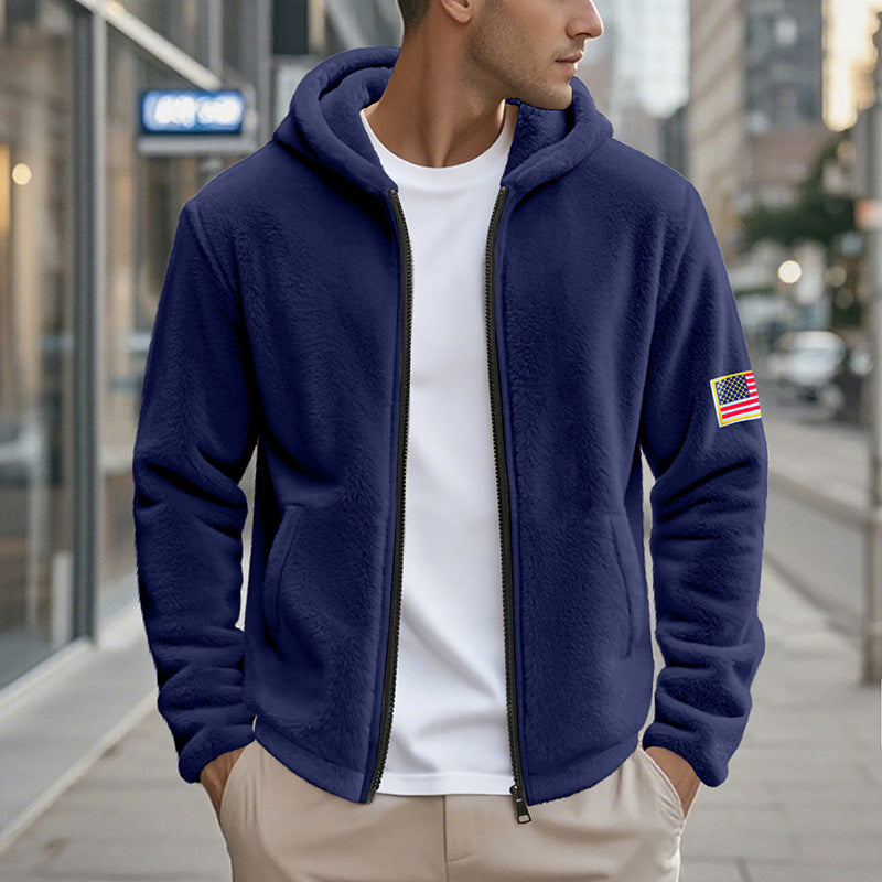 Weicher Herren Pullover Kapuzenpullover Fleece Bequem