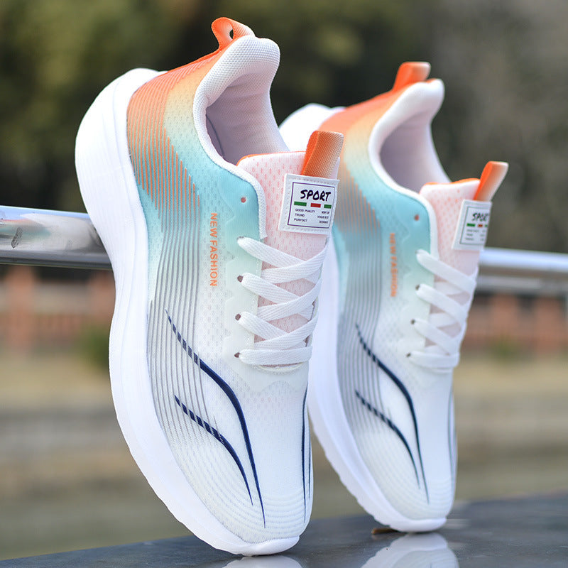 Damen Sneaker Sportlich Leicht mit Stoßdämpfung