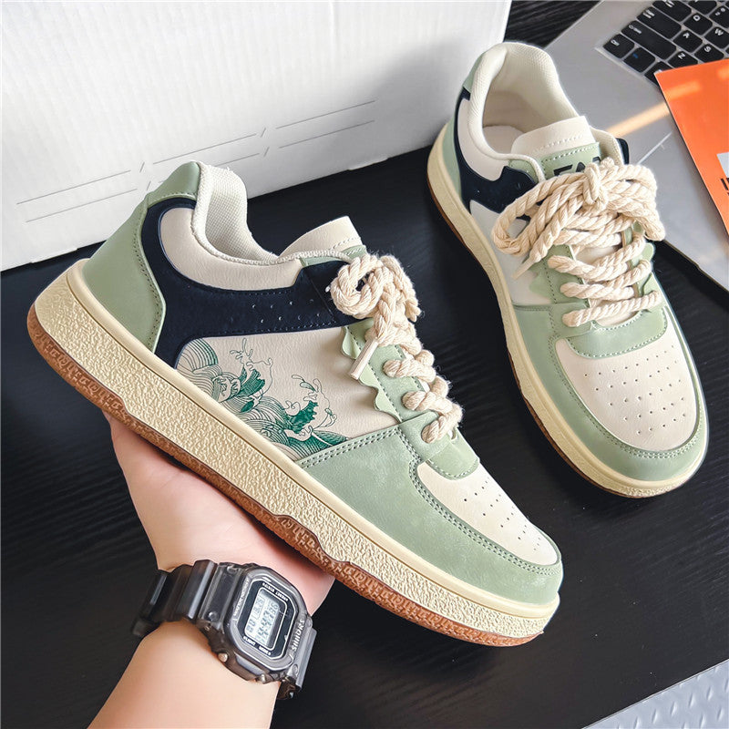 Damen Sneaker Leder Trendy Sportlich - BerlinGlamour