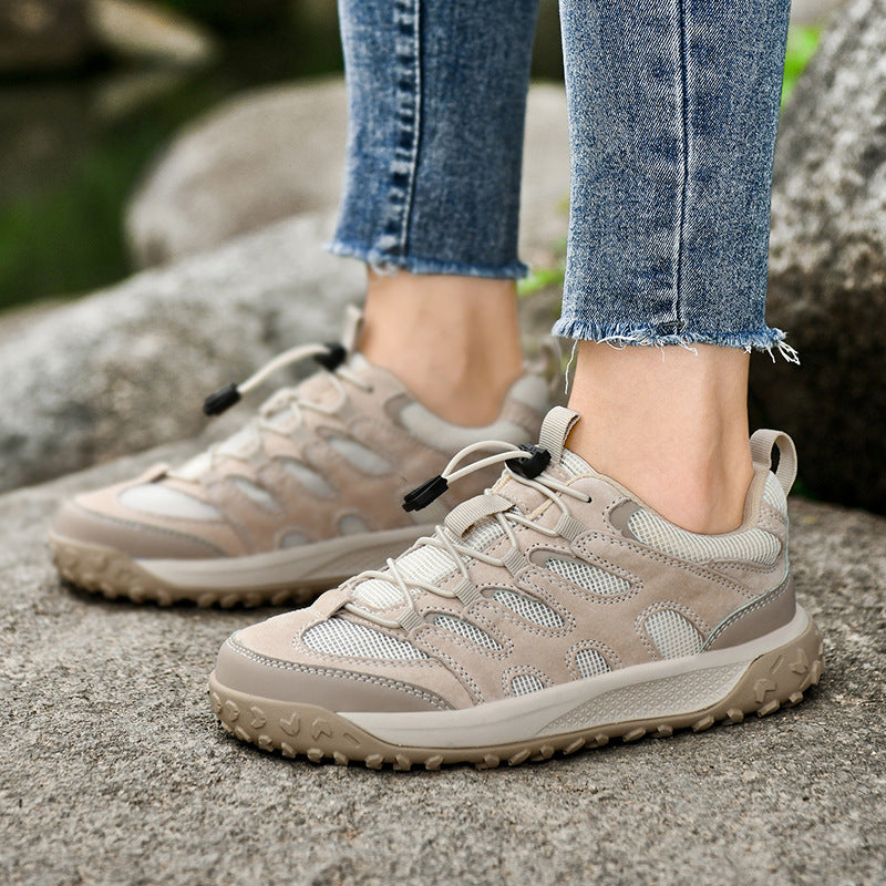 Damen Trail-Laufschuhe Schnell Schnürsystem Rutschfest