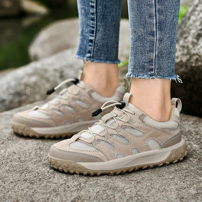Damen Trail-Laufschuhe Schnell Schnürsystem Rutschfest