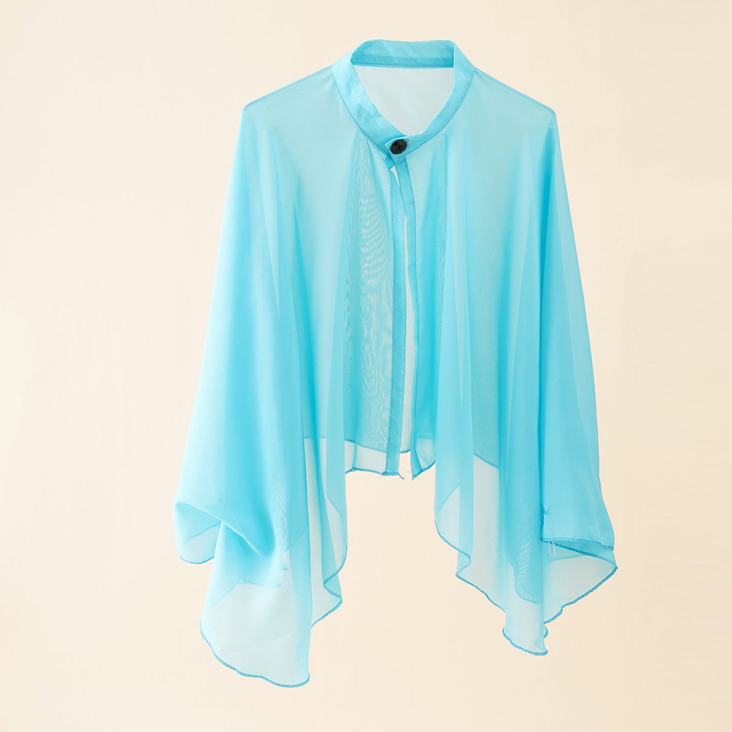 Damen Kimono Chiffon Leicht mit Weiten Ärmeln Sommer