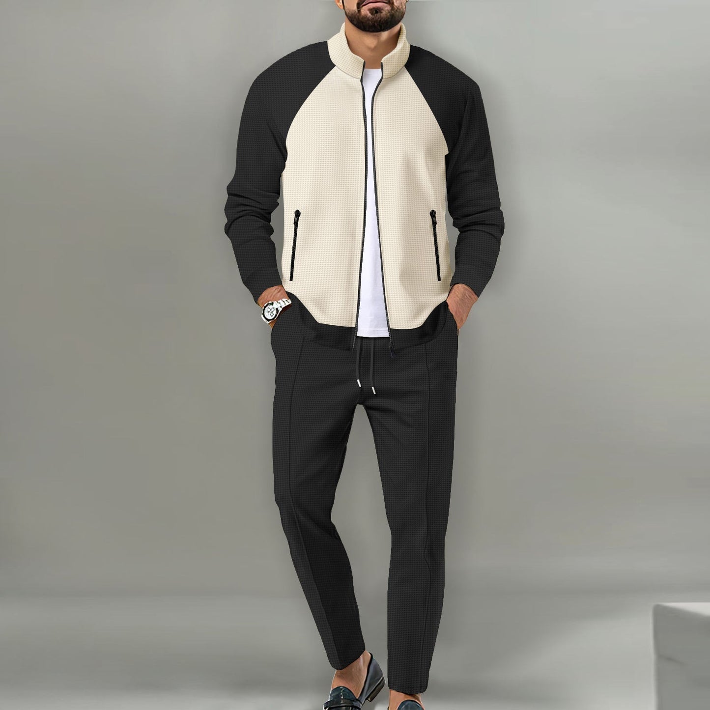 Herren Sportjacke Bequem Passform Modern Design