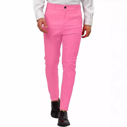 Herren Slim-Fit Hose Modern Elegant Schwarz