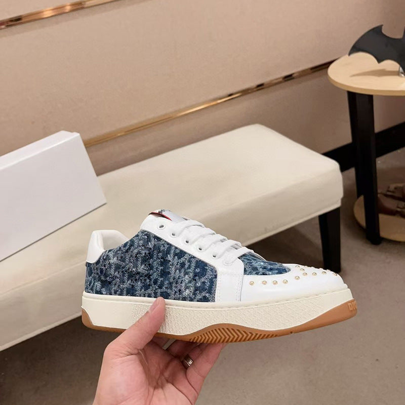 Damen Sneaker Geometrisch Modisch Trendy - BerlinGlamour
