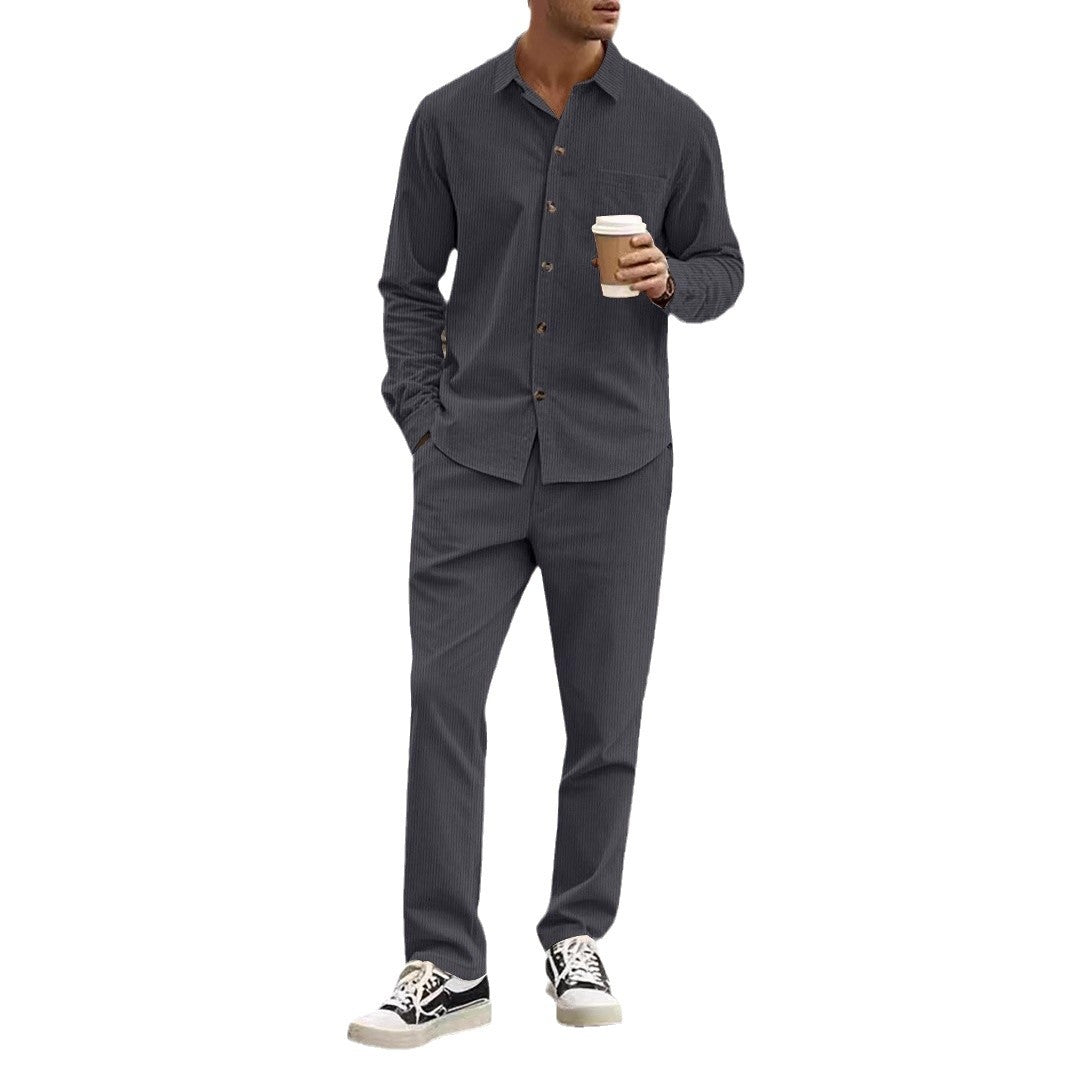 Herren Freizeitanzug Modern mit Hemd und bequemer Hose