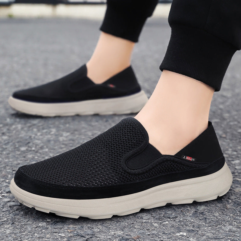 Damen Sneaker Bequem Atmungsaktiv Mesh Schuhe Weißen