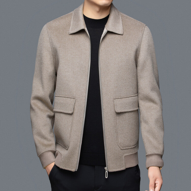 Herrenjacke Stilvolle Lederjacke Mit Taschen Modern