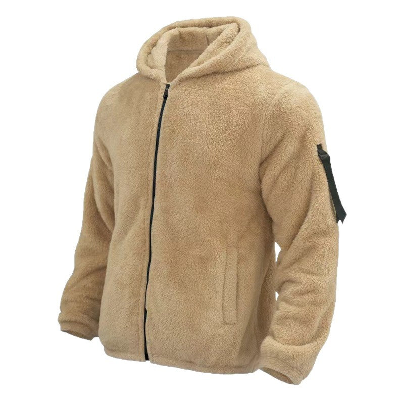 Herren Fleecejacke Warm mit Kapuze Sportlich