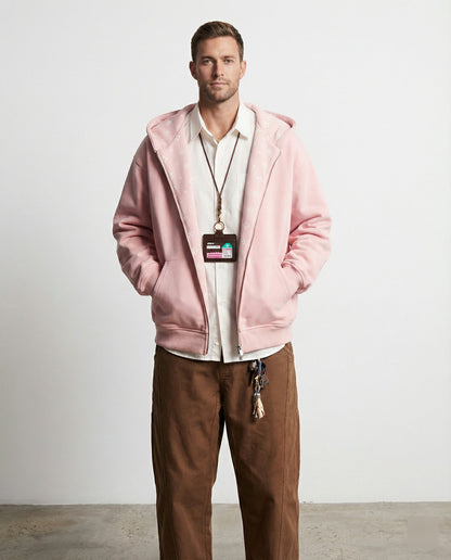 Große Kapuzenjacke Unisex Oversize American Style Baumwolle