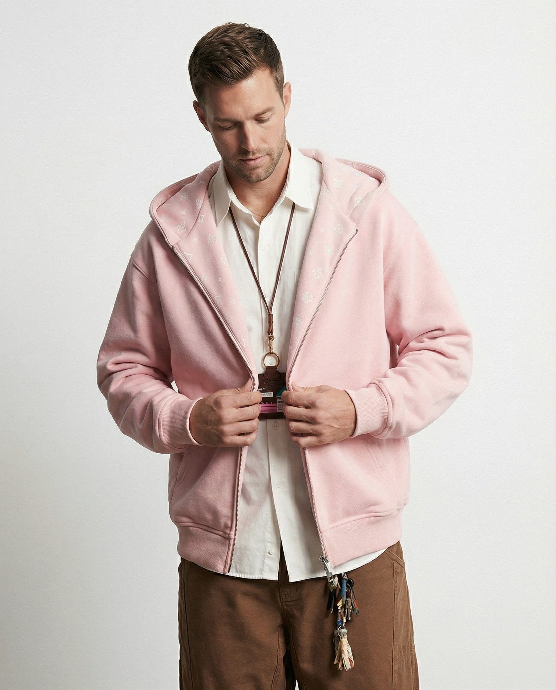 Große Kapuzenjacke Unisex Oversize American Style Baumwolle - BerlinGlamour