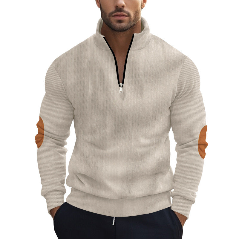 Herren Strickpullover Modern mit Reißverschluss Elegant - BerlinGlamour