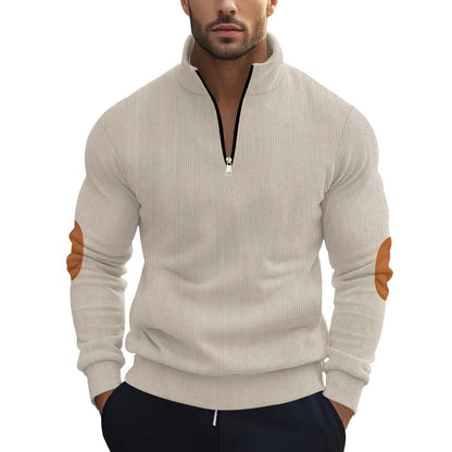 Herren Strickpullover Modern mit Reißverschluss Elegant - BerlinGlamour