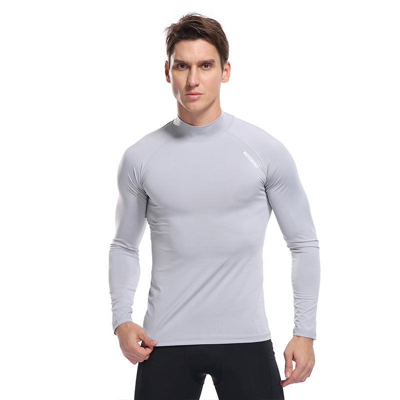 Herren Langarmshirt Funktionell mit hohem Kragen Sportlich