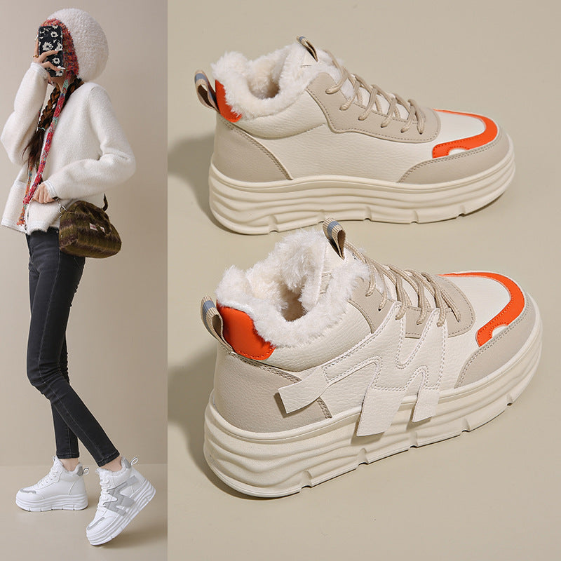 Damen Sneaker High Top Weich Bequem Modisch - BerlinGlamour