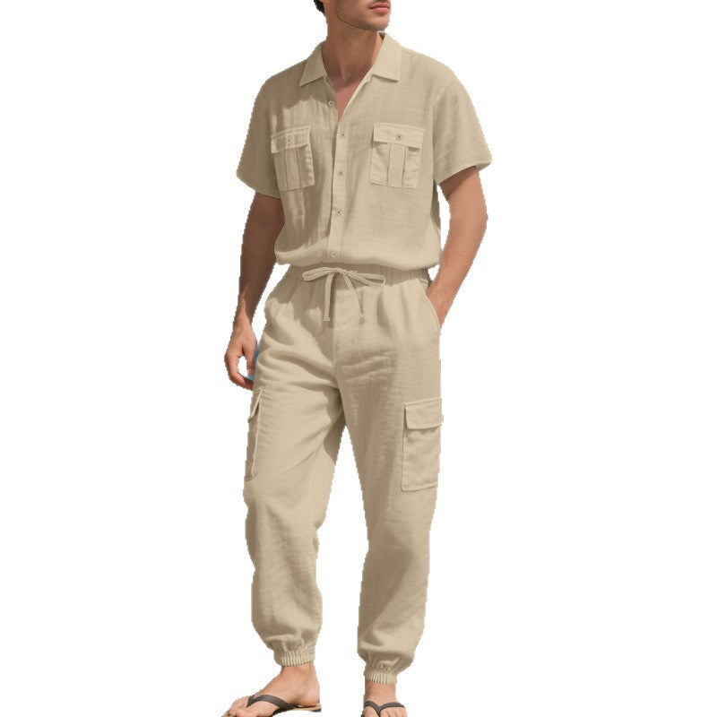 Herren Freizeit-Set atmungsaktiv mit Taschen Sportlich