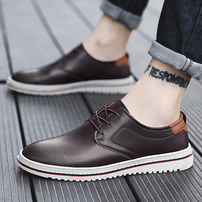 Herren Schnürschuhe Leder Elegante Freizeitschuhe Modern - BerlinGlamour