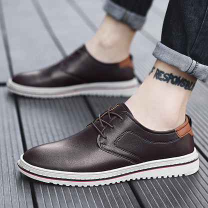 Herren Schnürschuhe Leder Elegante Freizeitschuhe Modern - BerlinGlamour