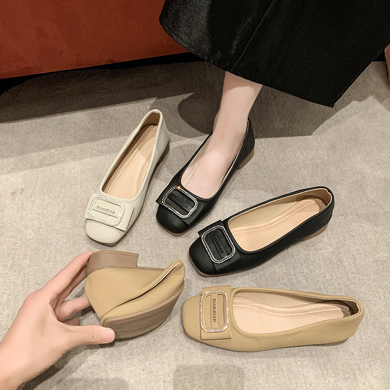 Damen Ballerinas Bequem Riemchen Schuhe Elegante Mode