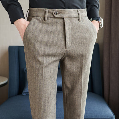 Herren Anzughose Slim Fit Schmal Schwarze Hose - BerlinGlamour
