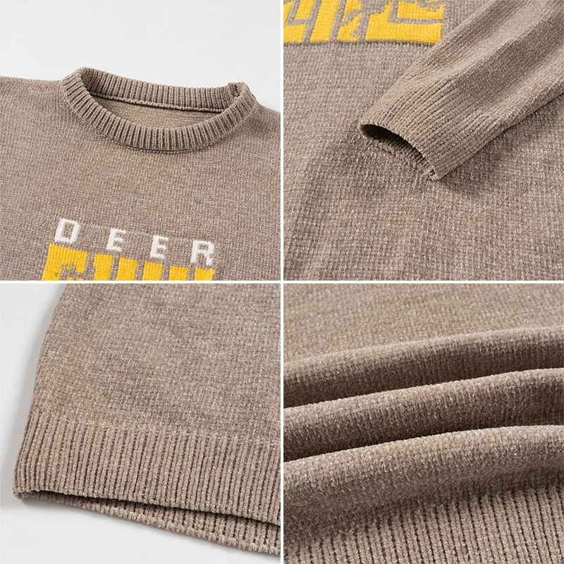 Herren Pullover Tiermotiv bequem trendy