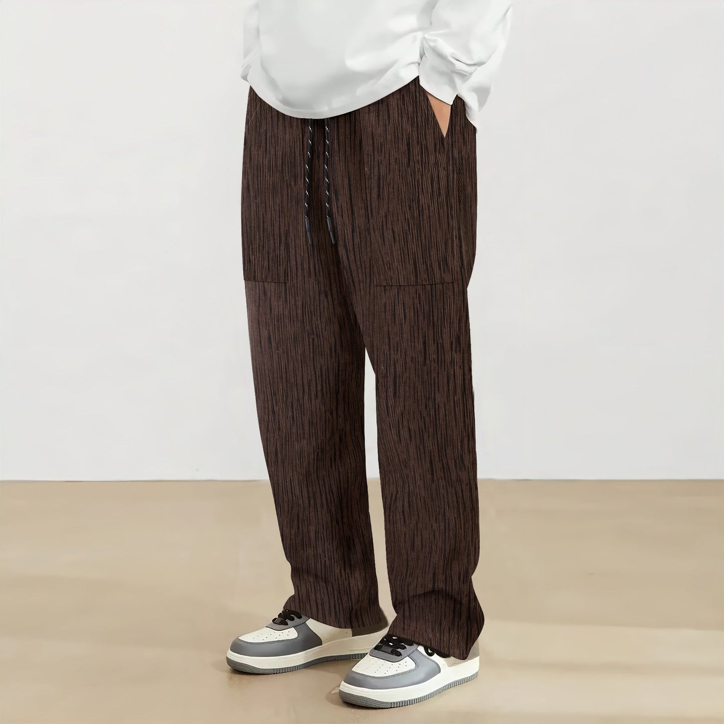 Herren Freizeithose Bequem Elastisch mit Seitentaschen - BerlinGlamour