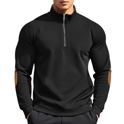 Herren Pullover Funktional Reißverschluss Kragen Hoch