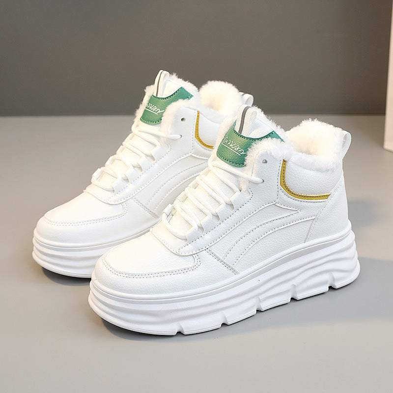 Damen Sneaker High-Top Warmfutter Dämpfende Sohle