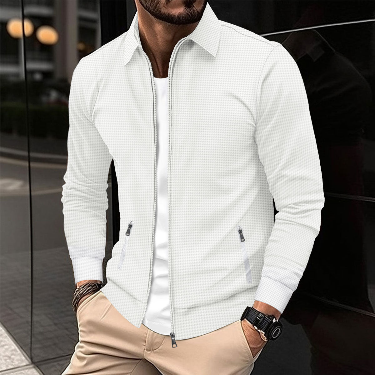 Herren Sportjacke Leicht atmungsaktiv Modern